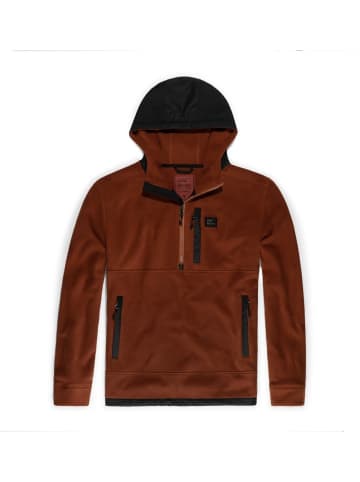 Vintage Industries Fleecejacke/Fleecepullover in Braun