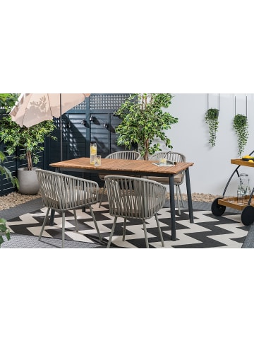 home24 Gartenstuhl NOXI 2er-Set in Taupe