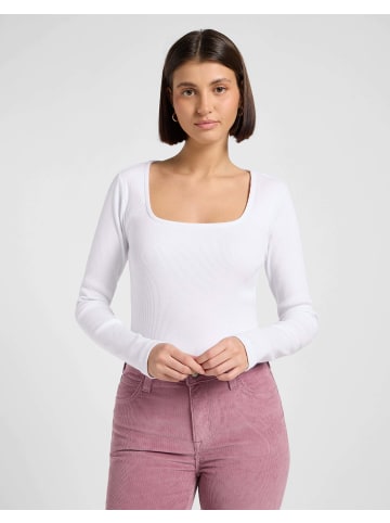 Lee Langarmshirt Ls Square in Bright White