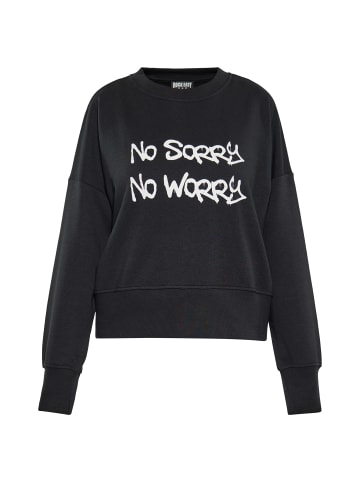ROCKEASY Damen Sweatshirt in SCHWARZ