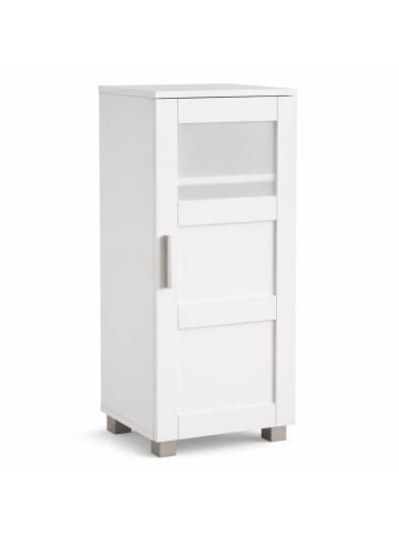 VCM  Holz Badschrank Midischrank Nilari 70 x 38 x 28 cm in Weiß