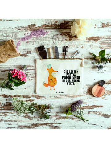 Mr. & Mrs. Panda Mäppchen Fuchs Koch mit Spruch in Weiß