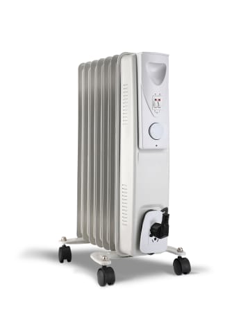 GORANDO Ölradiator 1500w in grau -elektrische Zusatzheizung