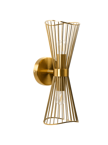 Beliani Wandleuchten PARADA in Gold - (W) 14 x (H) 41 x (L) 17 cm