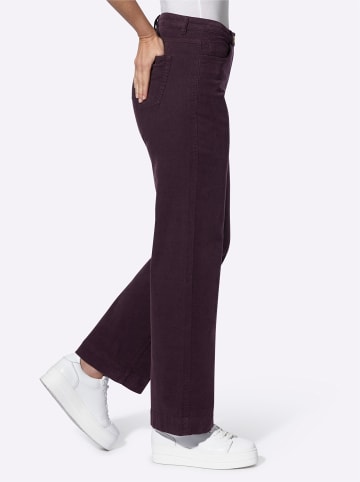WITT WEIDEN Feincord-Hose in aubergine