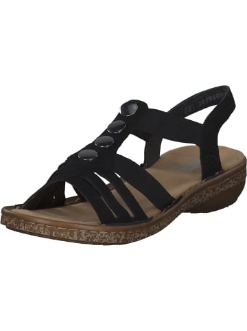 rieker Klassische Sandalen in Schwarz