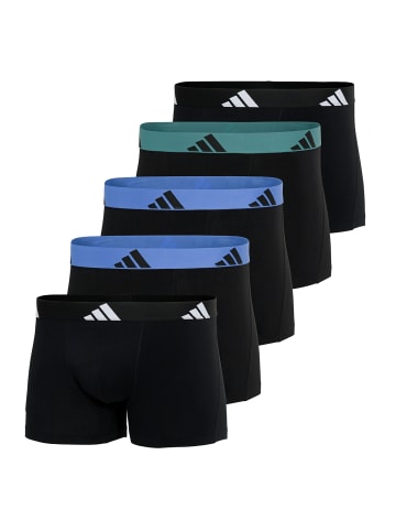 adidas 5er Pack Trunk Active Flex Cotton in Schwarz