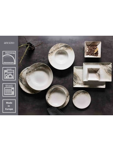 Ritzenhoff & Breker 6er Set Platten Arezzo 30 x 20 cm in braun