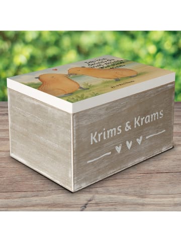 Mr. & Mrs. Panda Box Capybara Liebe Design mit Spruch in Weiß
