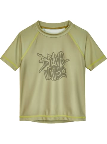 Playshoes UV-Schutz Bade-Shirt 1/2-Arm Wave in oliv
