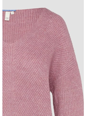 QS Strickpullover langarm in Pink