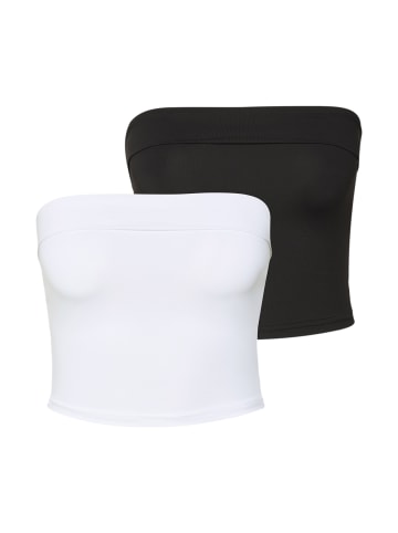 Urban Classics Cropped Tees in black/white