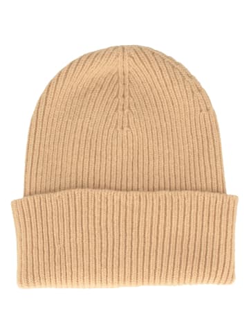 BREITER Strickmütze in beige