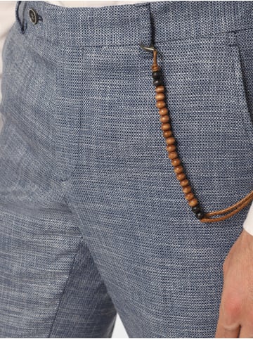 Finshley & Harding Baukasten-Hose Mitch in blau weiß