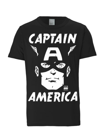 Logoshirt T-Shirt Captain America - Marvel in schwarz