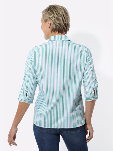 WITT WEIDEN Gestreifte Bluse in blaugrün-mint-gestreift
