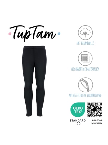 TupTam Mädchen Winter Leggings 2er PACK Gefüttert in schwarz/rot