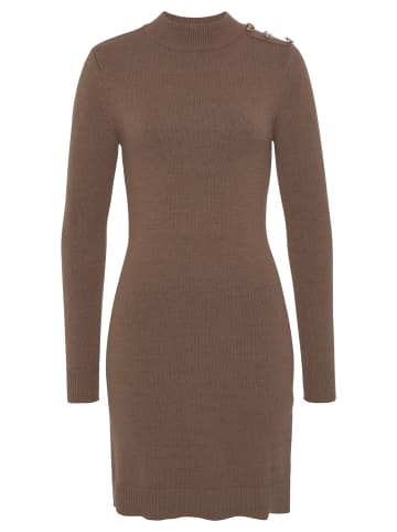 Laura Scott Strickkleid in cognac-meliert
