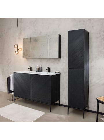 home24 Doppelwaschtisch IKON in Schwarz