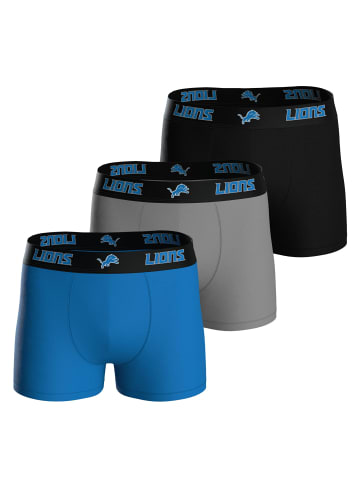 NFL Boxershort 3er Pack in Detroit Lions
