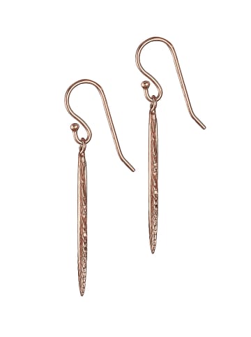 Elli Ohrringe 925 Sterling Silber Feder in Rosegold