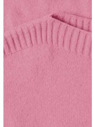 Street One Damen Strickpullover mit U-Boot-Ausschnitt in Warm Blush Mel.