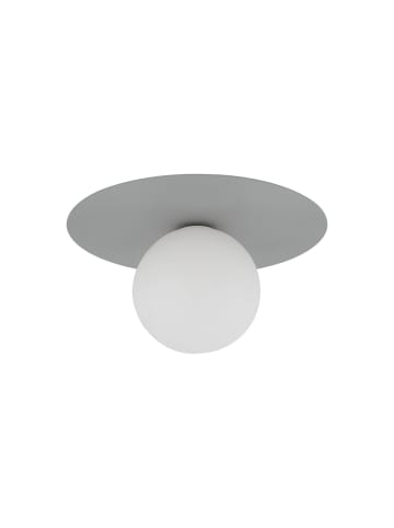 Licht-Erlebnisse Deckenlampe Ø 25 x (H)25 cm in Grau Weiß