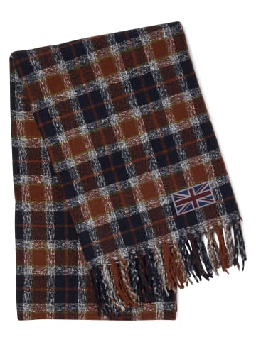 Finshley & Harding London Schal in braun marine - 0001