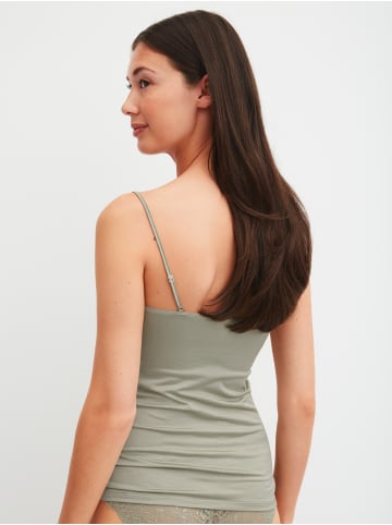 Calida Spaghetti-Top in tea green