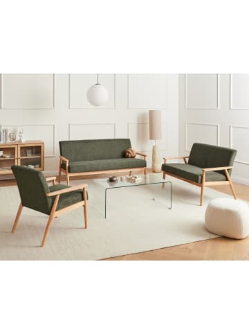 Beliani 3-tlg Sitzgruppe ESRUM in Grün/Braun