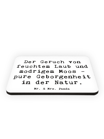 Mr. & Mrs. Panda Magnet Spruch Geborgenheit in der Natur mit Spruch in Weiß
