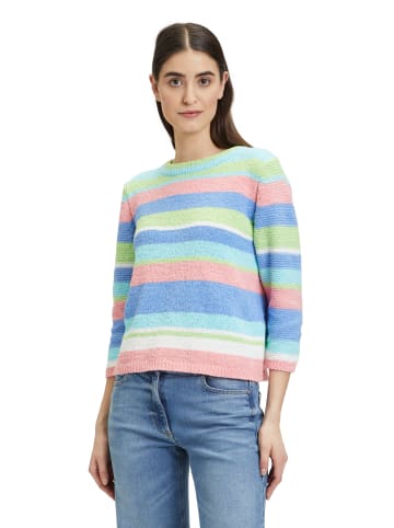 Betty Barclay Grobstrick-Pullover mit Streifen in Patch Blue/Green