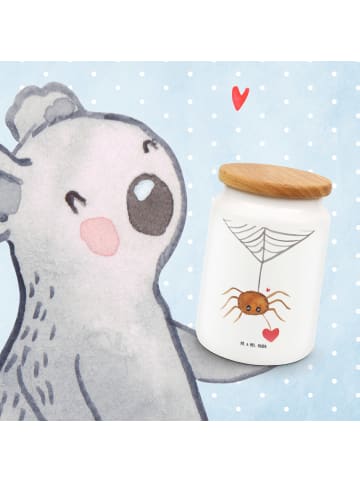 Mr. & Mrs. Panda Snackdose Spinne Agathe Liebe ohne Spruch in Weiß