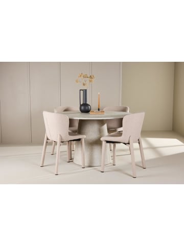ebuy24 Essgruppe Lanzo (5-teilig) Beige 120 x 120 cm