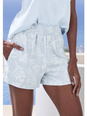 LASCANA Pyjamashorts in graublau