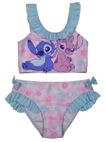 Lilo & Stitch Disney Lilo & Stitch Bikini Zweiteiler mit Rüschen & Schleifen in rosa