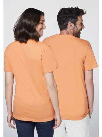 Detto Fatto T-Shirt Print-Botschaft in Orange