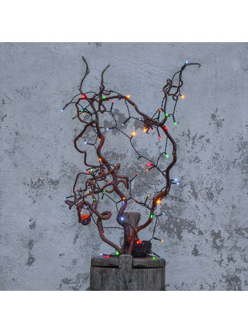 STAR Trading Lange Outdoor-Lichterkette ,Akku' mit Batterie +Timer, 80 Mini LEDs in