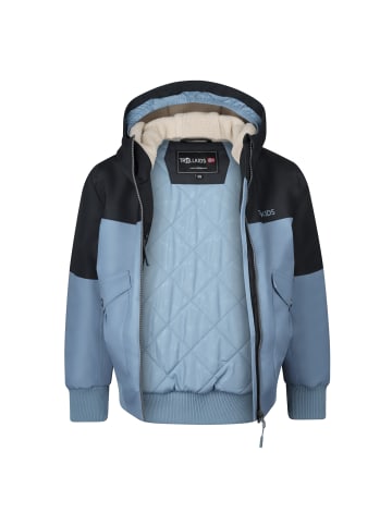 Trollkids Winterjacke "Grimstad" in Schwarz/Stahlblau/Wüstensand