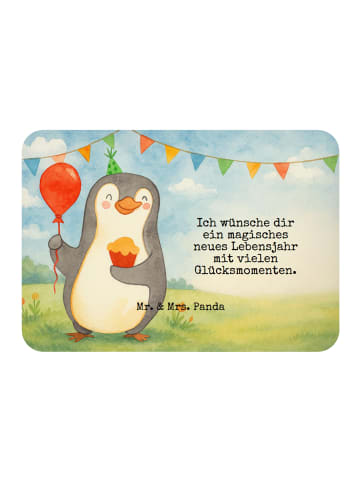 Mr. & Mrs. Panda Magnet Pinguin Geburtstag Design mit Spruch in Weiß