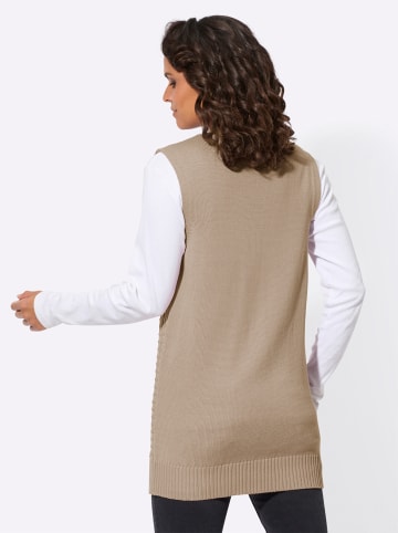 WITT WEIDEN Long-Strickweste in beige