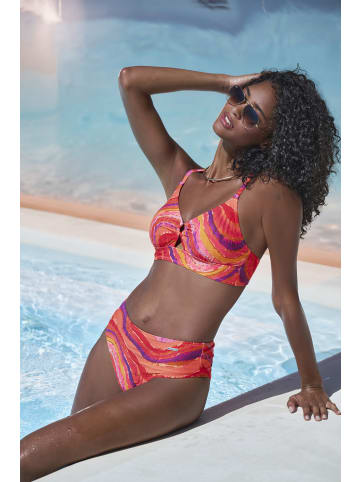 Bruno Banani Triangel-Bikini-Top in rot-pflaume