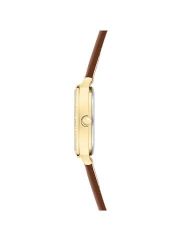 s.Oliver Armbanduhr Small Modern Shine in braun
