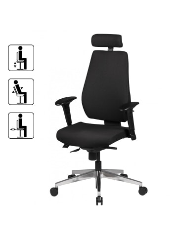 KADIMA DESIGN Luxus-Bürostuhl "Komfort Plus", ergonomisch, verstellbare Neigung, Kopfstütze