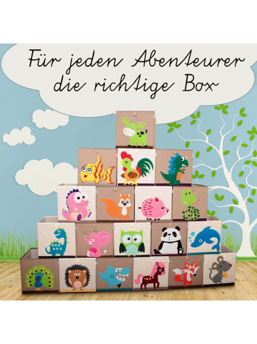 Lifeney Aufbewahrungsbox Elefant dunkel, 33 x 33 x 33 cm