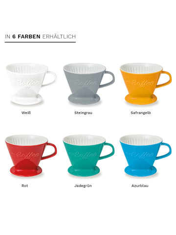 Creano Porzellan Kaffee-Filter in Jadegrün