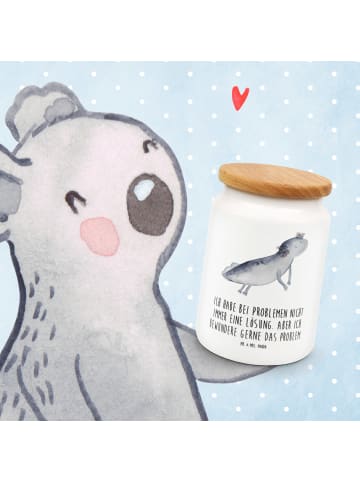 Mr. & Mrs. Panda behälter Axolotl Schwimmen mit Spruch in Weiß