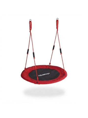 relaxdays Nestschaukel in Rot – 100 cm