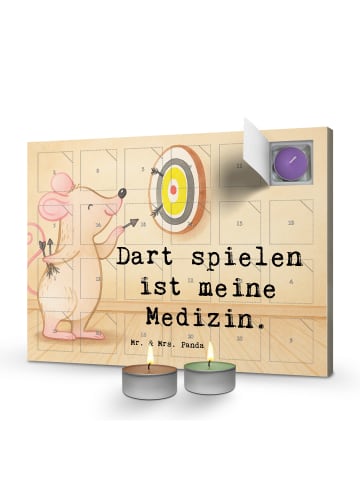 Mr. & Mrs. Panda adventskalender kerzen Maus Dart spielen Design... in Weiß