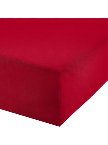 REDBEST Single-Jersey Boxspring-Spannbettlaken Denver in rot